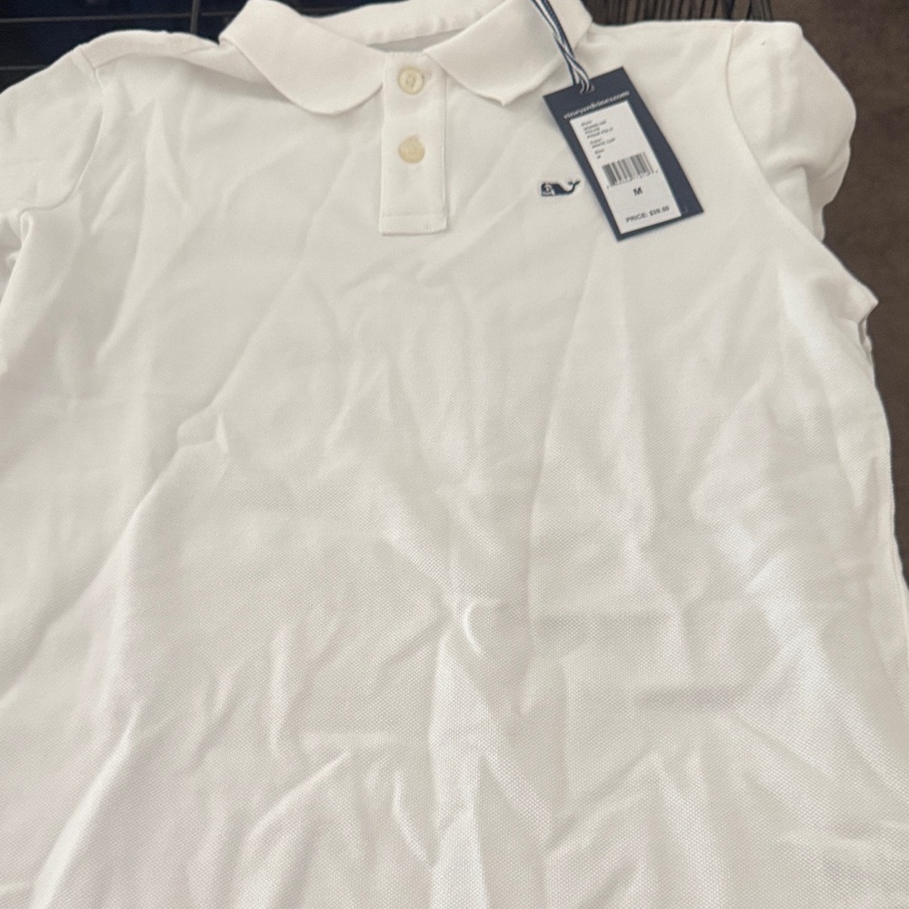 Vineyard Vines White Polo Shirt for Kids
